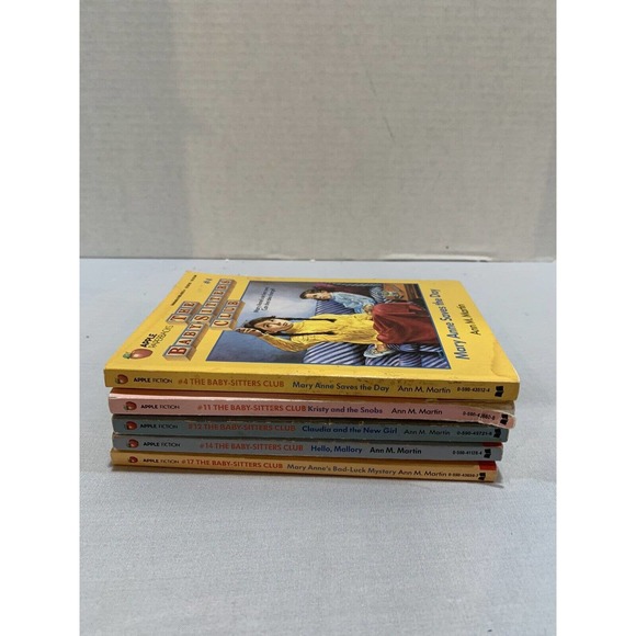 BABYSITTERS CLUB Books Lot 5 Vintage 1980s 90s Paperback By Ann M Martin - Picture 2 of 9